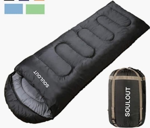 Soulout Envelope Sleeping Bag, New, Retail $42.00 - Lot 413