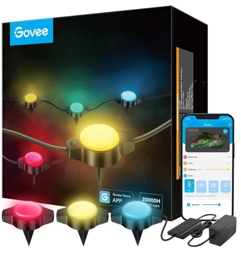 Govee Outdoor Ground Lights, Works, E-Commerce Return, Retail 74.99 - Lot 133
