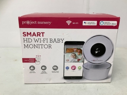 Project Nursery Smart HD Baby Monitor, New, Retail $70.00 - Lot 438