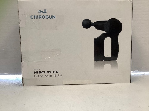 Chirogun Massage Gun, Powers Up, E-Comm Return, Retail $50.00 - Lot 314