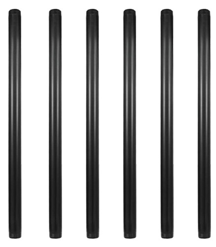 GeilSpace 6 Pack 3/4" × 18" Pre-Cut Metal Pipe, Appears New, Retail 29.99 - Lot 484