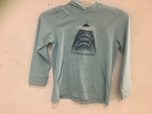 Life is Good Boys Long Sleeve Hoodie, L(10), E-Commerce Return/Stain - Lot 510