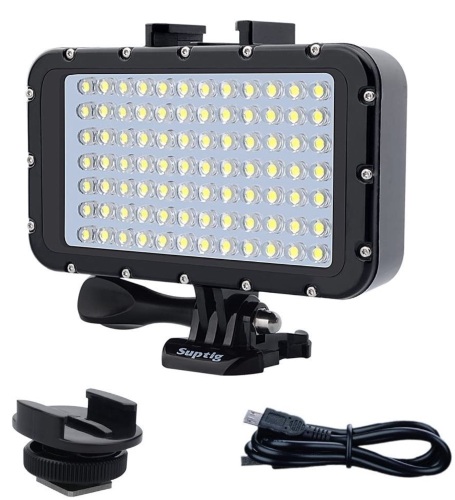 Suptig Waterproof LED Video Light, Untested, Appears new, Retail 36.99 - Lot 648
