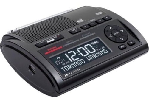 Midland Weather Alert Radio, Powers Up, Appears New, Retail 69.99 - Lot 657