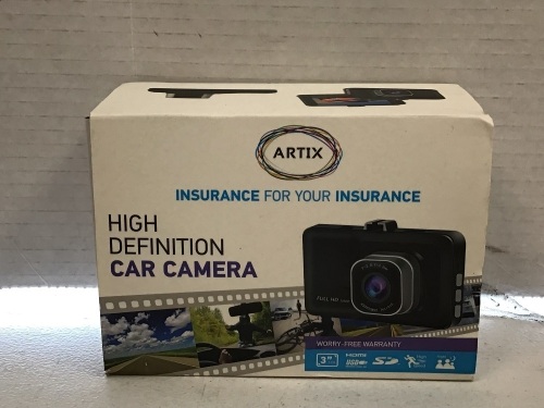 Artix HD Car Dash Camera, Powers Up, E-Commerce Return, Retail 24.99 - Lot 347