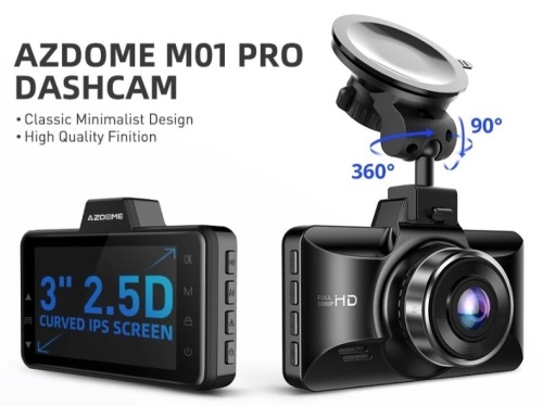 AZDOME M01 Pro Dash Cam, Untested, E-Commerce Return, Retail 164.98 - Lot 266