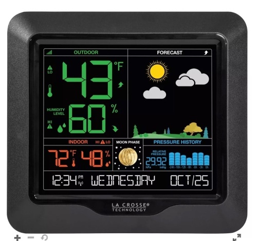 La Crosse Technology Wireless Color Forecast Station, Powers Up, E-Commerce Return, Retail 64.99 - Lot 282