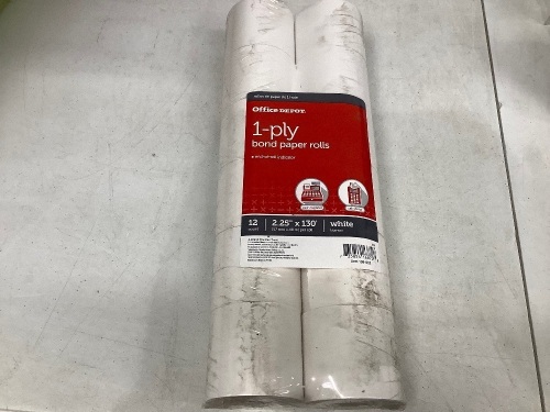 Box of Office Depot Paper Rolls, E-Commerce Return - Lot 617