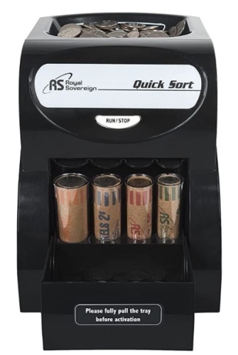 Royal Sovereign Electric Coin Sorter, Powers Up, Appears new, Retail 70.51 - Lot 647