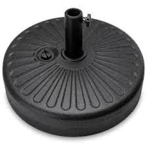 Plastic Patio Umbrella Base Pole Holder Accessory w/ Adjustable Knob - Lot 444