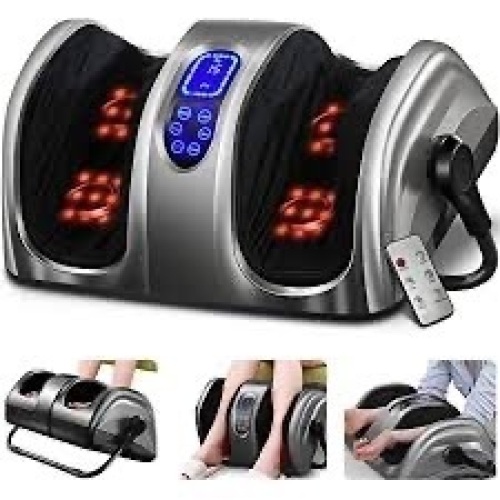 Reflexology Shiatsu Foot Massager w/ High-Intensity Rollers, Remote Control - Lot 493