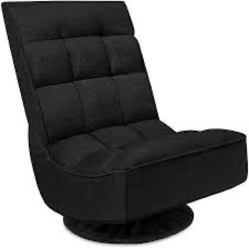 Folding Floor Gaming Chair w/ 360-Degree Swivel, 4 Adjustable Positions - Lot 573