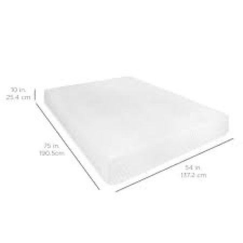 10in Dual Layered Memory Foam Mattress w/ CertiPUR-US Certified Foam - Lot 580