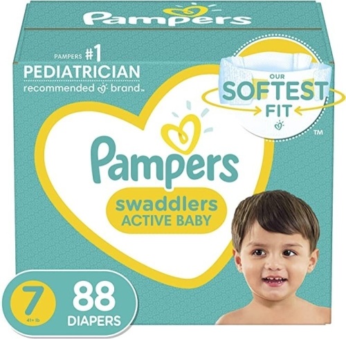Pampers Swaddlers, size 7, 88 count, New, Retail - $53.44 - Lot 5