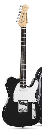 Donner DTC-100 Solid Body Electric Guitar, Black/White, Like New, Retail-$159.99 - Lot 21