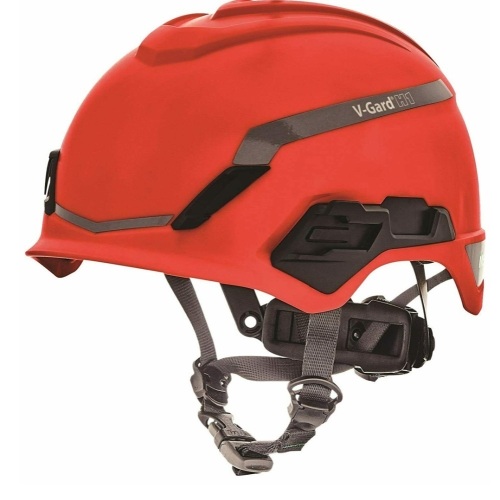 MSA V-Gard H1 Helmet, Red, Like New, Retail - $115.99 - Lot 45