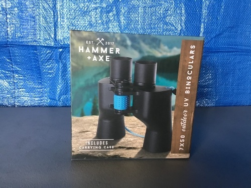 Hammer Axe Outdoor UV Binoculars, 7x50, New, Retail - $20 - Lot 56