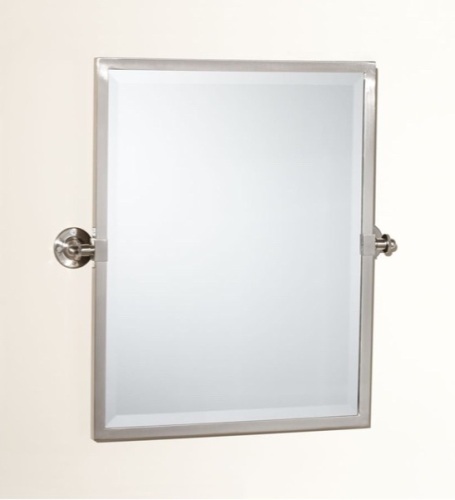 Pottery Barn Kensington Pivot Mirror, 23"x24", Polished Nickel, New, Retail - $297 - Lot 61