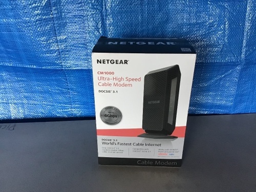 Netgear CM1000 Cable Modem, Like New, Retail - $120 - Lot 85