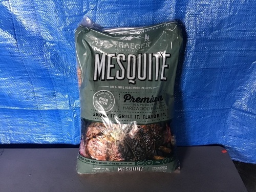 Traeger Mesquite Hardwood Grill Pellets, New, Retail - $19.95 - Lot 89