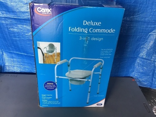 Carex Deluxe 3-in-1 Commode, New, retail - $49.99 - Lot 92