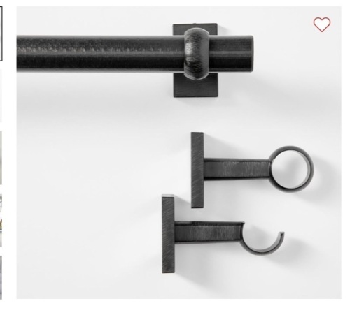 Pottery Barn Black Curtain Rod, New, Retail - $54 - Lot 116