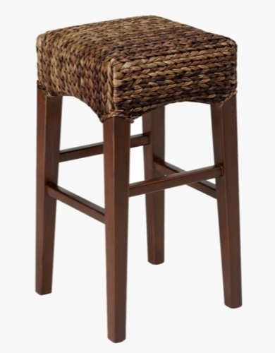 Pottery Barn Seagrass Backless Barstool, Like New, Retail - $299 - Lot 143