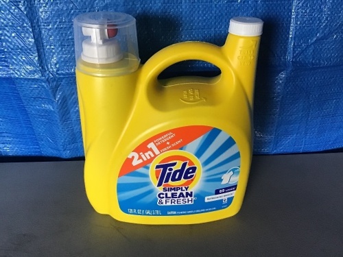 Tide 2-in-1 128OZ detergent, New, Retail - $9.89 - Lot 149