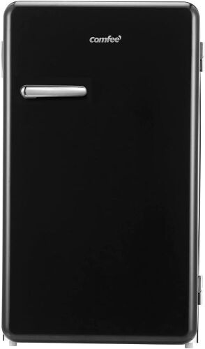 COMFEE 3.3 Cubic Feet Solo Series Retro Refrigerator, Energy Saving, Adjustable Legs, Temperature Thermostat Dial, Removable Shelf - Lot 162