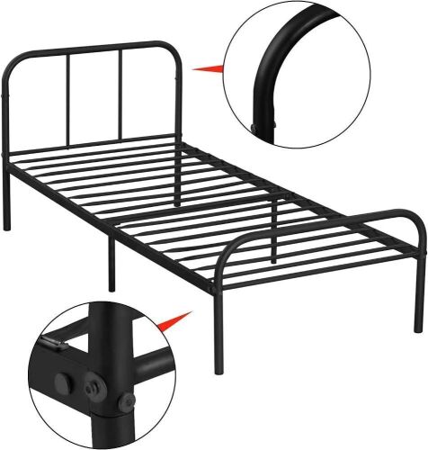 Twin Metal Platform Bed Frame  - Lot 517