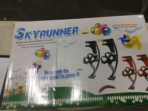 Skyrunner Kids/Child Youth Kangaroo Shoes Jumping Stilts Fitness Exercise, 44-88lbs - Lot 737