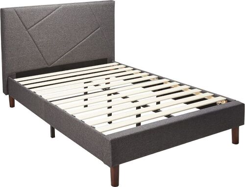 ZINUS Judy Upholstered Platform Bed Frame, Wood Slat Support,No Box Spring Needed,Easy Assembly, Full  - Lot 967