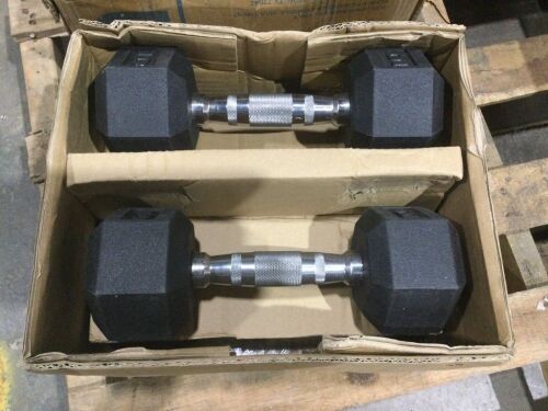 Coated Dumbbell Set  - Lot 997
