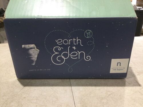 Earth Eden Baby Diapers, Size Newborn, 108 ct  - Lot 995