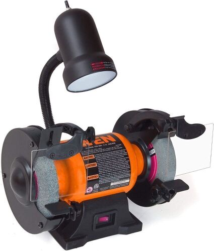 WEN 4276 2.1-Amp 6-Inch Bench Grinder with Flexible Work Light  - Lot 857