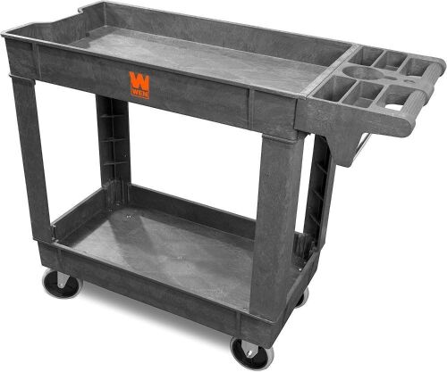 WEN 73009 500-Pound Capacity 40 by 17-Inch Two-Shelf Service Utility Cart  - Lot 877