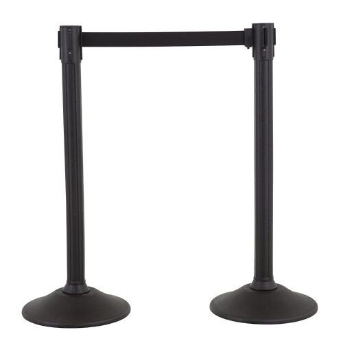 US Weight U2000 Sentry Stanchion with 6.5 Foot Retractable Belt, 2 Pack - Lot 1101