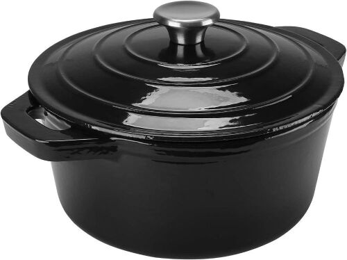 Puricon 5.5 Quart Enameled Cast Iron Dutch Oven with Lid & Handles - Lot 490