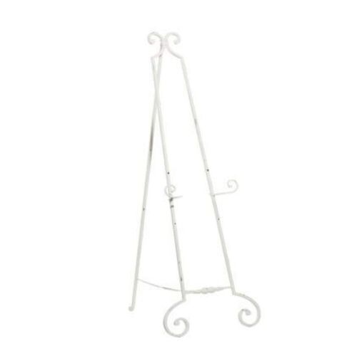 Country Cottage White Metal Easel  - Lot 722