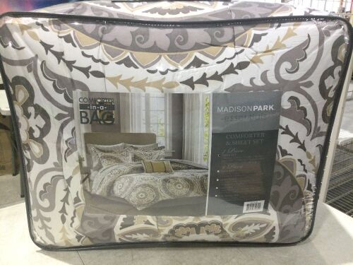 Madison Park Nepal Medallion Complete 7 Piece Comforter Set, Twin  - Lot 1008
