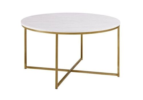 Walker Edison Durable Laminate Wood Modern Coffee Table 36" - Lot 915