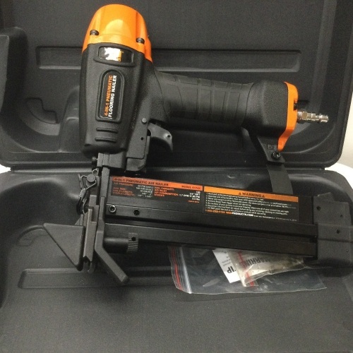 WEN 61741 4-in-1 18-Gauge Pneumatic Flooring Nailer and Stapler,E COMMERCE RETURN - Lot 20