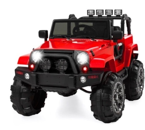 12V Kids Ride-On Truck Car Toy w/ 3 Speeds, LED, Remote, Bluetooth,NEW - Lot 26