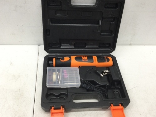 WEN 23072 Variable Speed Lithium-Ion Cordless Rotary Tool Kit with 24-Piece Accessory Set, Charger, and Carrying Case,NEW - Lot 38