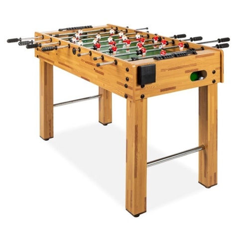 Foosball Game Table, Arcade Table Soccer w/ 2 Cup Holders, 2 Balls - 48in,APPEARS NEW - Lot 115