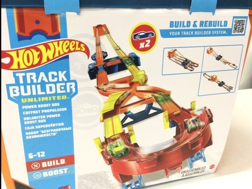 Hot Wheels Track Builder Unlimited Power Boost Box Compatible,NEW - Lot 56