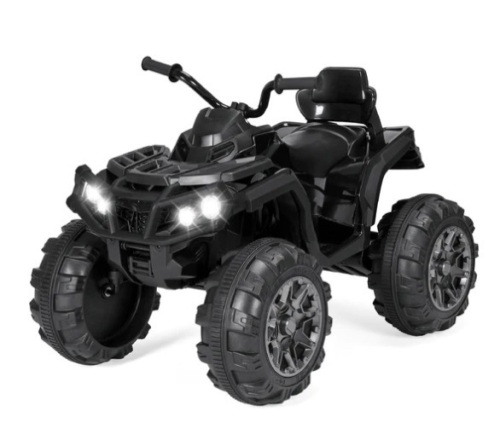 12V Kids Ride-On 4-Wheeler Quad ATV Car w/ 3.7mph Max, Bluetooth, Headlights,NEW*** GREEN AND BLACK - Lot 125