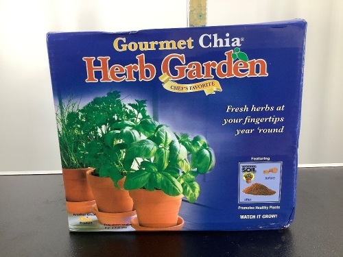 Lot of (2) Gourmet Chia Herb Garden, Appears New