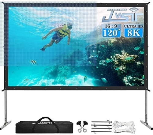 Projector Screen and Stand, Appears New