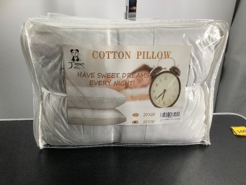 20x28 Luxury Cotton Pillow, Appears New